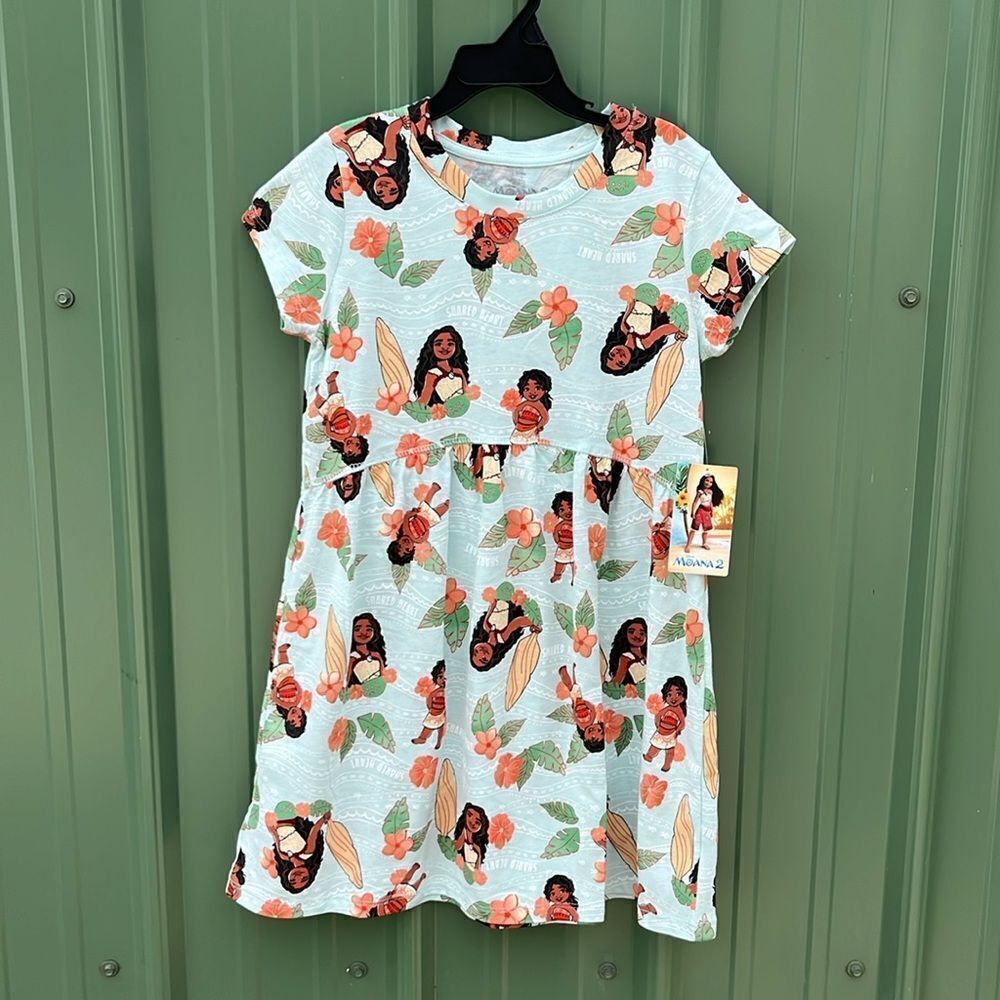 Girls Disney Moana 2 Casual Dress Size M